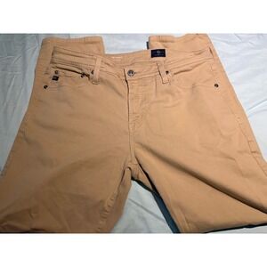 AG Adriano Goldschmied The Everett Slim Straight Pants Tan Khaki Mens